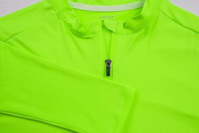 Men's Cycling Jersey Zipper Pocket Short Sleeve Lightweight Aero Race Fit Bike Jersey, UPF 50+ Biking Cycling Shirt