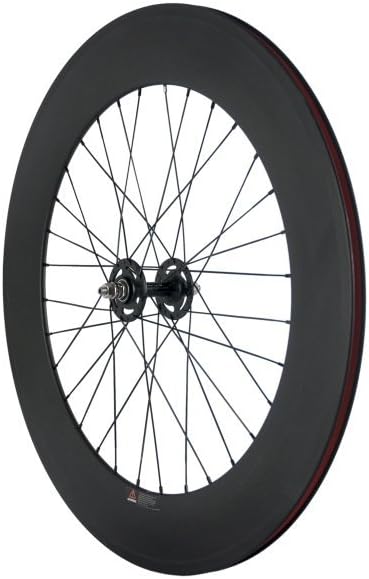 Carbon Fixed Gear Wheelset 700C 88mm Track Wheel Clincher Matte Finish