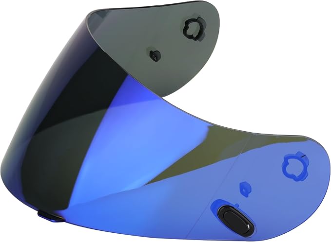 LKV HJ-09 Visor Replacement Face Shield Motorcycle Helmet Visor Anti-Scratch for CL-15 CL-16 CL-17 CL-SP CS-R1 CS-R2 CS-R3 FS-10 FS-15 IS-16 (Dark Tea Blue)