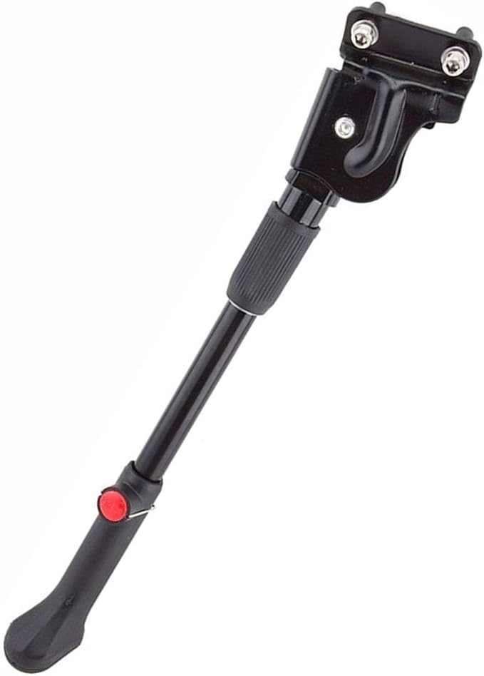 Bike Kickstand Adjustable Bicycle Kickstands Aluminum Side Rear Kick Stand for 24 26 27.5 Inch Mountain Bike/MTB（black-2）
