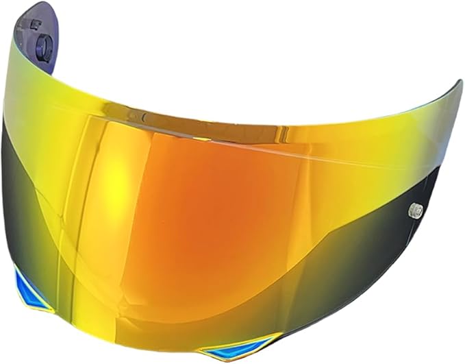 BSTOP i90 Face Shield Visor Sunscreen for HJC HJ-33 i90/i91,Helmet Visor Replacement Windshield Sunshield (Revo Deep Red-day useonly)