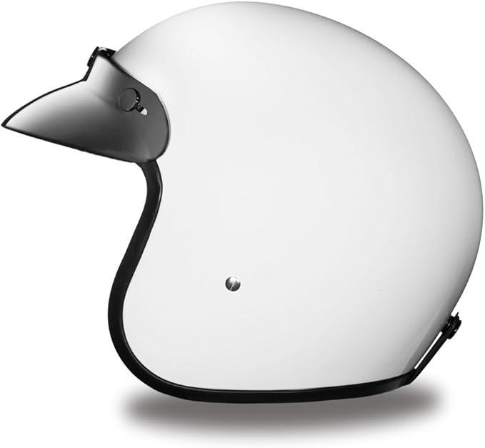 Daytona Helmets Retro 3/4 Open Face Motorcycle Helmet - Vintage Style, DOT Approved Helmet for Men & Women, Lightweight, Adjustable Fit, Removable Visor - Bike, Moped, Chopper, Scooter Helmet