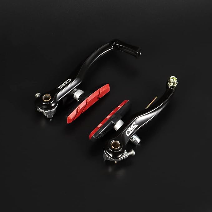 CNC V Brake Set, Bicycle Linear Pull V Brakes for Front/Rear Wheel, Long Arm 110mm, Black …