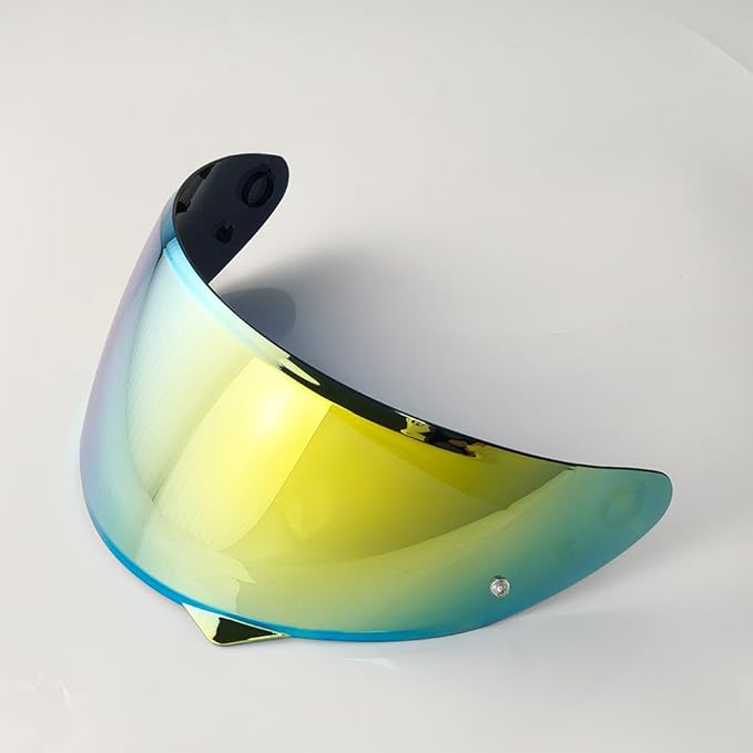 HJ-34P Helmet Visor Replacement for HJC C10.Motorcycle Helmet Shield UV Protection Compatible with HJC C10 (Revo Deep Gold)