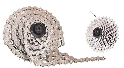 Toopre 6/7/8-Speed Bicycle Chain - 1/2x3/32 Inch Racing-Grade Steel Chain with 116 Links for Road and Mountain Bikes