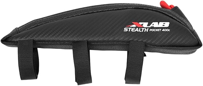 XLAB Stealth Pocket 400 C – Strap Mounted Aerodynamic Top Tube Bag for Triathlon and Gravel Bikes