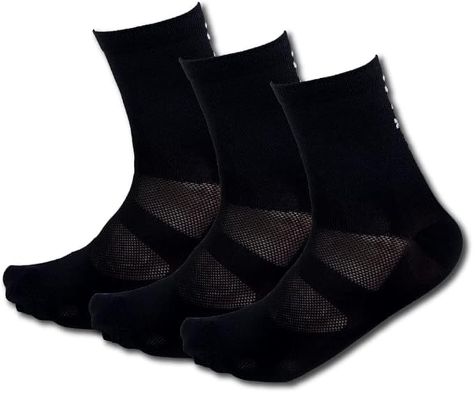 Tommaso Classic Breathable Cycling Socks for Men & Women – Quarter Ankle Compression, Anti-Blister Support