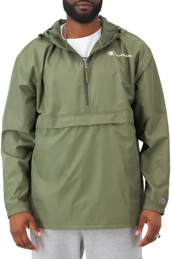 Champion Men's Jacket, Stadium Full-zip Jacket, Wind Resistant, Water Resistant Jacket for Men