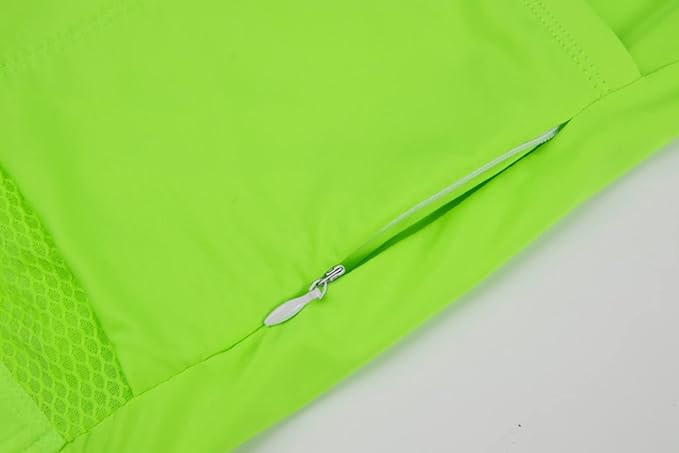 Men's Cycling Jersey Zipper Pocket Short Sleeve Lightweight Aero Race Fit Bike Jersey, UPF 50+ Biking Cycling Shirt