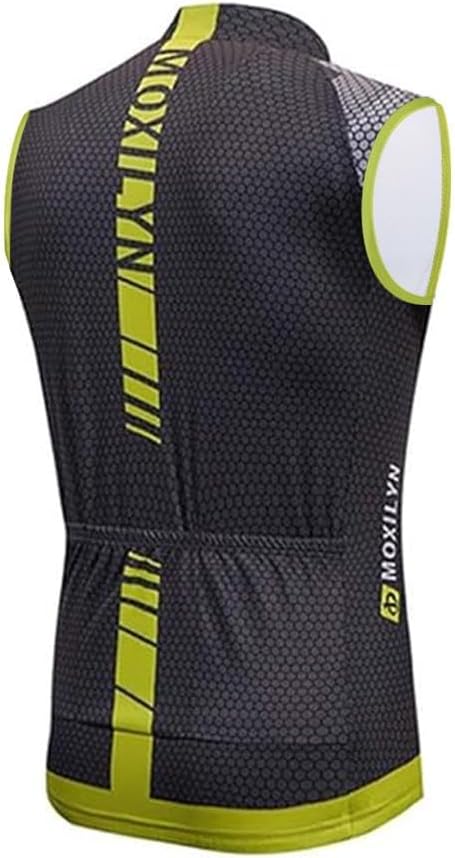 MOXILYN Men's Cycling Jersey Sleeveless Vests Bike Tank Quick Dry Bicycle Shirts Breathable Riding Clothing Top