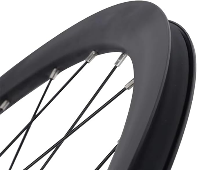 Road Bicycle Wheelset, Aluminum Alloy 700C Road Cycling Wheel, 6 Bolt Disc Brake Quick Release/Thru Axle Wheelset