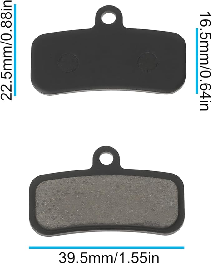 2 Pairs Resin Disc Brake Pad with Spring and Pin Q10Ys HD-M74 Q13RS Compatible with Tektro Orion 4