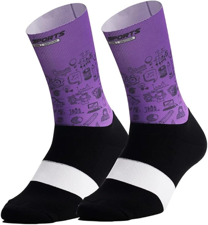 Cycling Socks Pro Mens Womens Riding Socks Bicycle Bike Sport Ankle Athletic Socks XC MTB BMX White Yellow Blue Green Red