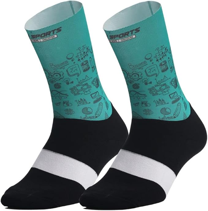 Cycling Socks Pro Mens Womens Riding Socks Bicycle Bike Sport Ankle Athletic Socks XC MTB BMX White Yellow Blue Green Red