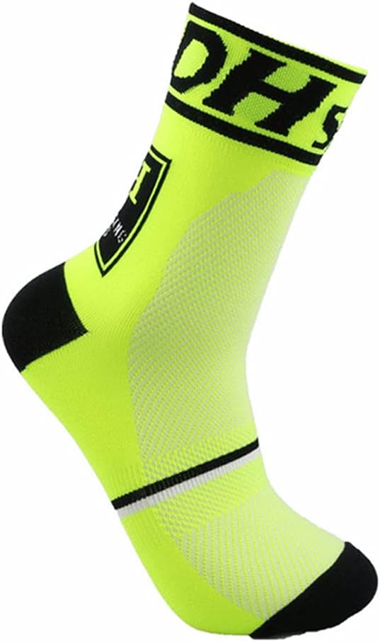 Cycling Socks Pro Mens Womens Riding Socks Bicycle Bike Sport Ankle Athletic Socks XC MTB BMX Black White Pink Blue Green