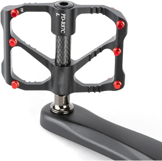 Mountain Bike Pedals, Aluminum Bicycle Platform 9/16'' Spindle Pedal Sealed 3 Bearing Pedals Bike Carbon Road Bike Pedals Lightweight Platform Pedals for BMX MTB Bike