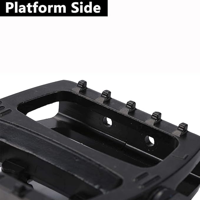 Zeray Spin Bike Pedals - Dual Platform Indoor Cycling Pedals with Clips and Straps, Compatible with Shimano SPD, Suitable for Spin Bike and Peloton