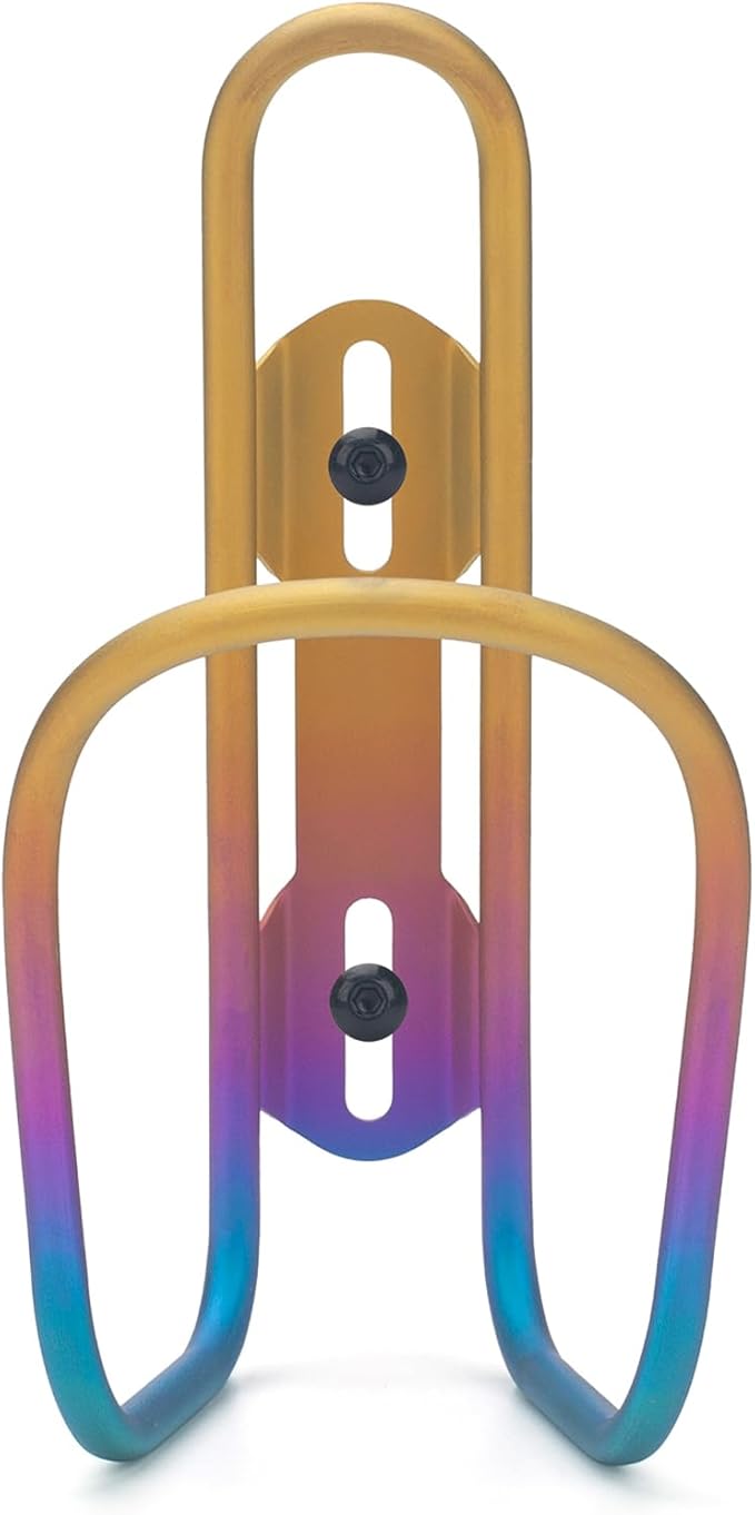 USHAKE Titanium Water Bottle Cages Bike MTB Water Bottle Holder Rainbow