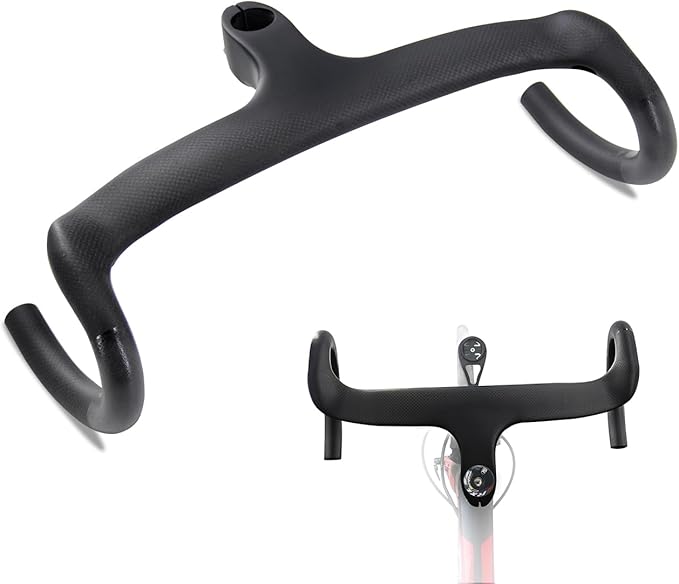 RXL SL carbon fiber road bike bars with integrated stem integrated handlebar carbon road bike handlebars drop handlebar 1-1/8"(28.6mm) 3K Glossy/Matte drop handlebars 400/420/440 90/100/110/120