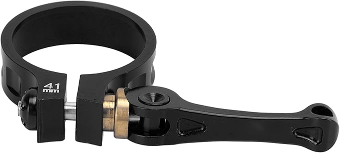 Bike Seat Clamp, Quick Release Lightweight CNC Aluminum Alloy Seatpost Collar 41mm for Folding Bikes Commuters Travelers Urban Riders