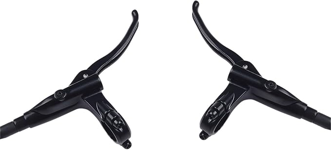 Hydraulic Disc Brake, Bike Brake Hydraulic Disc Oil Brakes With Lever Set Pre-Filled With 2 for Rotor for Mountain Bike X-C Trail, e-Bike, Fat Bike(left rear right front)