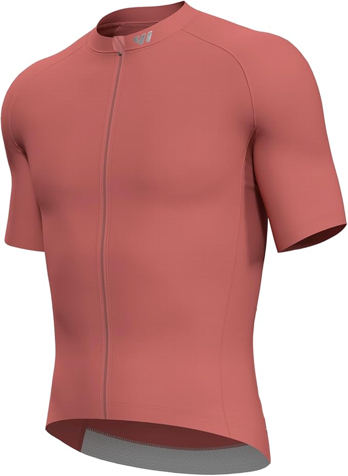 Lo.gas Cycling Jersey Men Short Sleeve, Road Bike Jerseys Full Zipper with Pockets, Bicycle Clothing Breathable Quick Dry