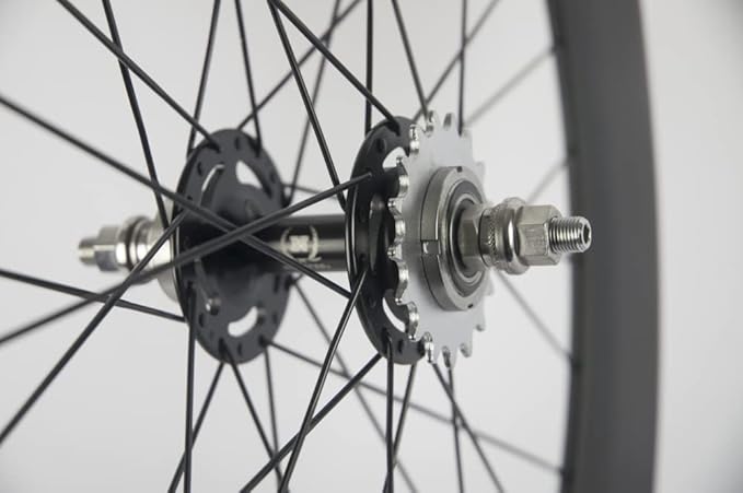 Supereteam Front Tri Spoke Rear 88mm Carbon Wheels 700c Clincher Fixed Wheelset