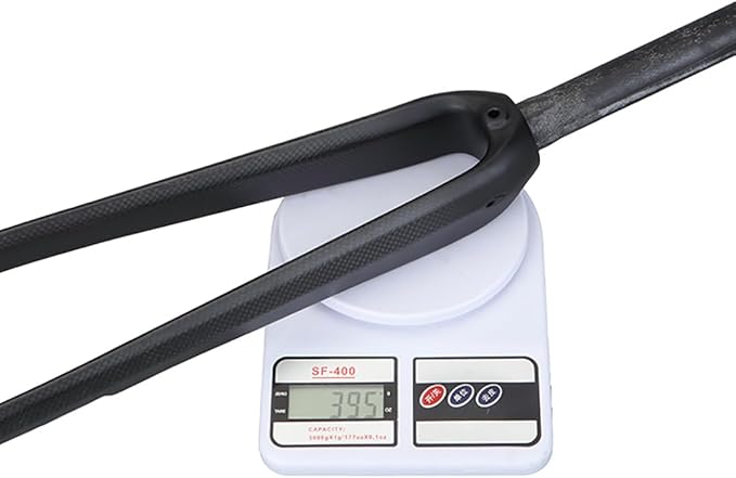 WCS 700C Carbon Road Bike Fork – 1-1/8” Straight Steerer, QR 9mm, Max 32C Flat Mount Disc (Light Gravel/Commuter)