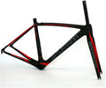 TUJISEK 700C Road Bikes Frame Carbon Fibre Frameset with Fork 47/50/52/54/56CM Frame C Brake QR 130MM Semi Internal Routing Ultra Light 750g