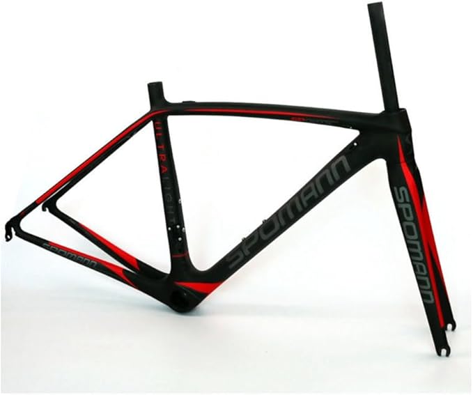 TUJISEK 700C Road Bikes Frame Carbon Fibre Frameset with Fork 47/50/52/54/56CM Frame C Brake QR 130MM Semi Internal Routing Ultra Light 750g