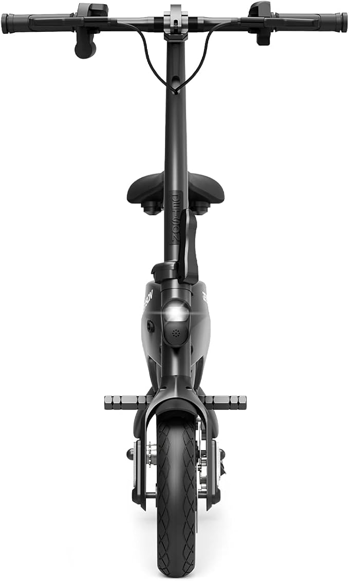Jetson LX10 Folding Electric Ride-On - Includes Easy Folding Mechanism, 250 Watt Motor, Top Speed of 15.5 mph, Twist Throttle, 10" Wheels, With Pegs, Black, JLX10-2BLK