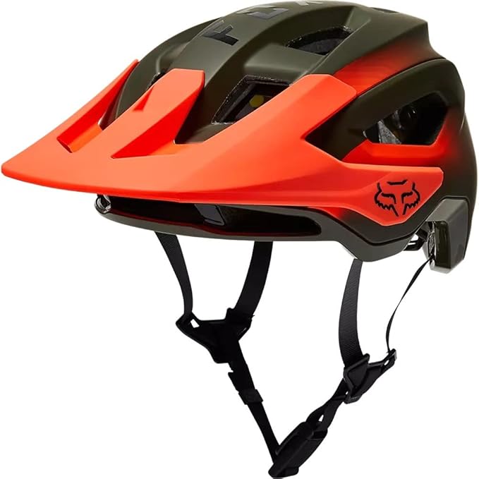 Fox Racing Speedframe Pro Mountain Bike Helmet, Fade Olive Green, Small