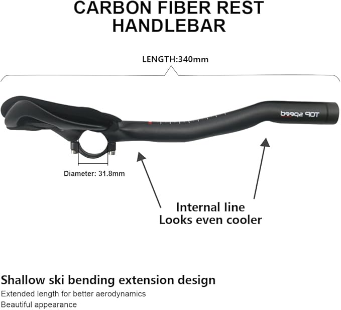 aerobars for road bike aero bars Cabon Fiber TT Rest bullhorn aerobar and triathlon aerobars Black Lines UD Matte 340mm tri bike clip on earo bars bike resting handle bars