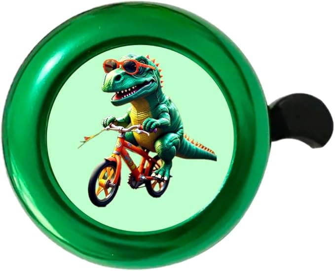 Bike Bell – Fun Unicorn & Dinosaur Designs, Loud Crisp Sound, Durable Metal Bicycle Bell for Boys & Girls (Multiple Colors & Styles)