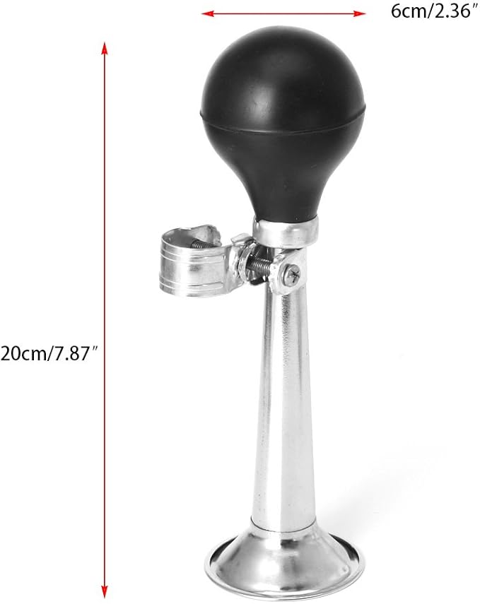 1Pc Retro Bike Horn - Metal Trumpet Loud Honk Bicycle Bell, Universal Handlebar Mount for Commuter Cruiser & Road Safety