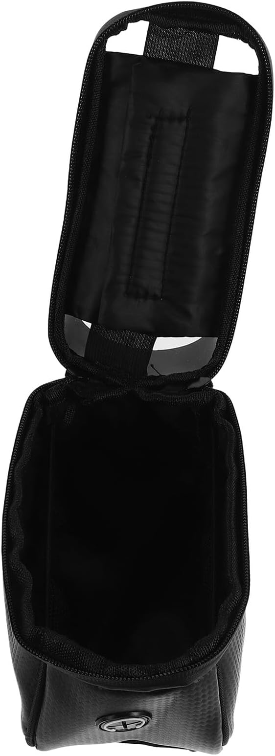SUPVOX Waterproof Bike Front Frame Bag Phone Holder, Cycling Top Tube Storage Pouch for Road and Mountain Bikes, Sturdy Handlebar Saddle Pack for Outdoor Riding