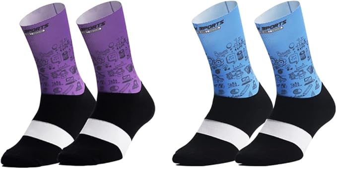 Cycling Socks Pro Mens Womens Riding Socks Bicycle Bike Sport Ankle Athletic Socks XC MTB BMX White Yellow Blue Green Red