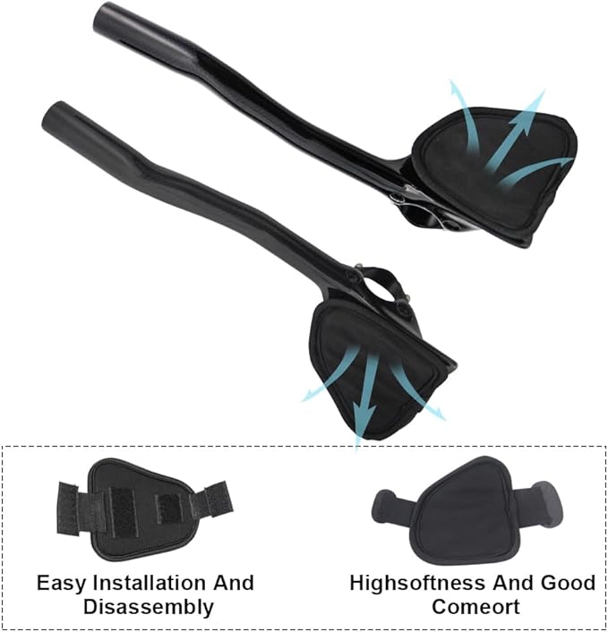 aerobars for road bike aero bars tt rest bullhorn aerobar and triathlon aerobars red 340mm 3k Glossy bicycle accessories clip on aero bars bike resting handle bars