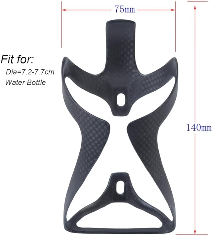 ThinkTop 2Pack Ultra-Light Full Carbon Fiber Bicycle Bike Drink Water Bottle Cage Holder Brackets for Road Bike MTB Cycling
