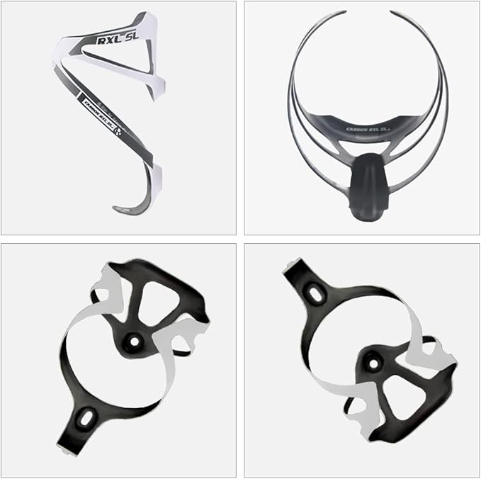 Cycling Bicycle Water Bottle Cage Holder RXL SL Full Carbon Fiber Water Bottle Holder for Bicycle Ultralight MTB Bike Water Bottle Cage for Road Bike Parts UD Matte White