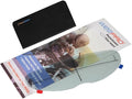 Photochromic and Anti Fog Insert Film for Motorcycle Helmet Visor,Inner Auto Darkening Layer Transitions Clear Indoors to Dark in Sunlight,Easy Peel and Stick Installation,3.66" x 10.7"