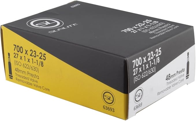 Sunlite Standard Presta Valve Bicycle Tubes