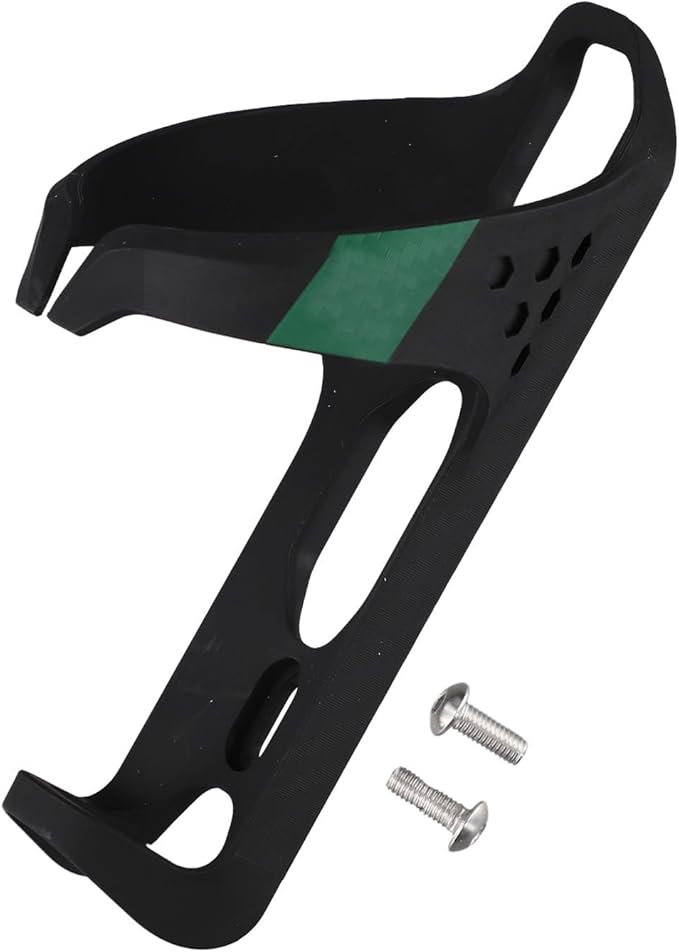 Carbon Fiber Water Bottle Cage For Road And Mountain Bikes, Ultra-Light 29G, 150X74x38mm, Scratch-Resistant Design(green)