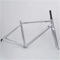 43CM 45CM 47CM 50CM 53CM Road Bike Frameset 700C Aluminum Alloy Quick Release Frame 100/130mm C Brake BSA BB68 Climbing Bike Frame with Carbon Fiber Fork(Silver 2,47cm)