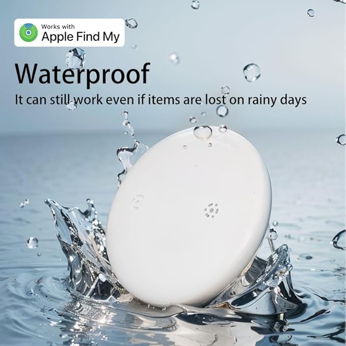Car GPS Tracker for Vehicles Worldwide GPS Tracker for Vehicles Work with Find My (iOS Only), Car Vehicle Tracking Anti-Lost Locator with App for Cars, Wallet, Pets, Luggage (White)