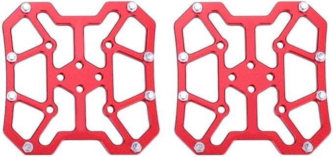 1 Pair Aluminum Alloy Bike Clipless Pedal Adapters to Universal Platform Pedal Converter for Mountain & Road Bikes