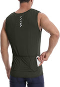 Lo.gas Sleeveless Cycling Jersey Men, Biking Base Layer Breathable and Lightweight with Back Pocket Sports Vest