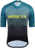 MOXILYN Men's Cycling Jersey Short Sleeve with 4 Pockets Moisture Wicking Breathable Quick Dry MTB Biking Shirt