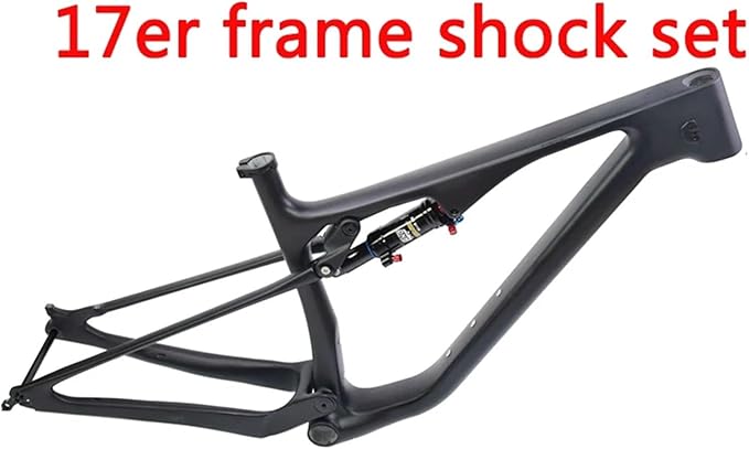 29er Mountain Bike Full Carbon Fiber Frame Thru Axle Disc Brake Fully Suspension(17er Frame Shock Set)