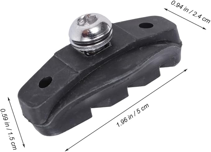 4pcs Road Bike Brake Pads Set Rubber C-Brake Blocks for High-Performance Cycling Compatible Most Road Bikes for Replacement Brake Shoes